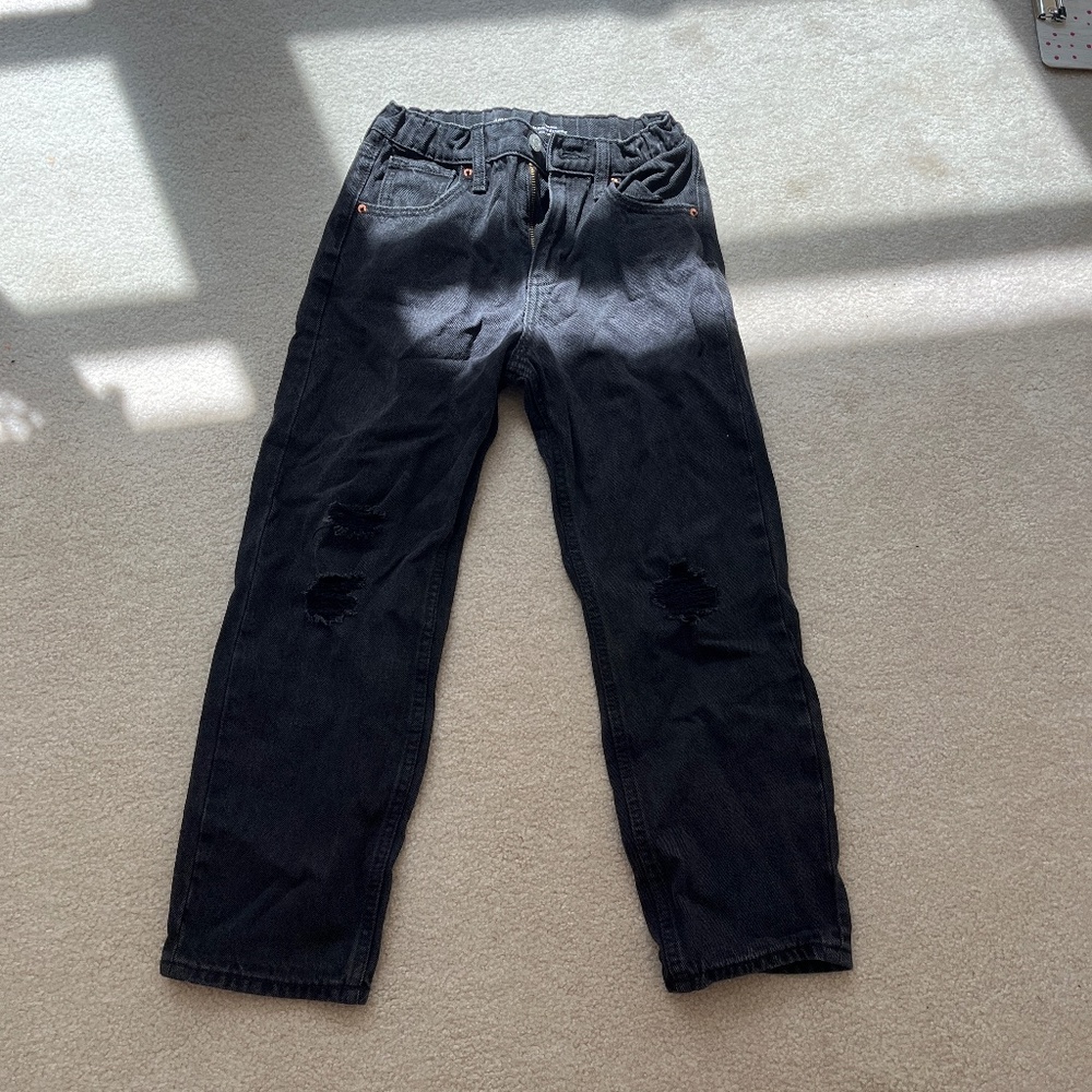 old navy girls straight leg jeans size 10